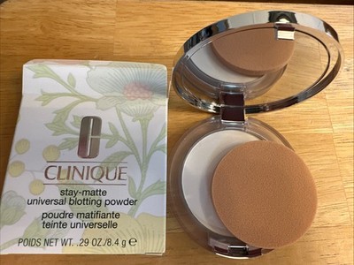 Clinique stay matte universal blotting powder BRAND NEW IN BOX full size .29oz