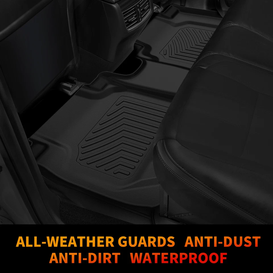 3pcs Floor Mats for 2016-2022 Honda HR-V 2 Row All Season Protection TPE Rubber - Image 3 of 4