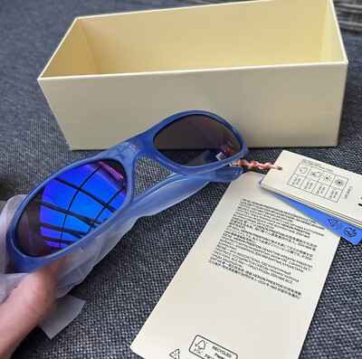 Heron Preston X H&M H2 Oval Sunglasses Blue 