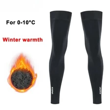 Winter Cycling Leg Warmers Thermal Fleece Windproof Bicycle Leg Sleeves Bicycle