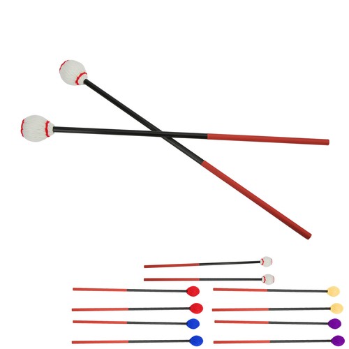 Marimba Mallets Carbon Fiber Cotton Thread Drum Stick Mallet Hammer (Purple Head - Picture 20 of 38