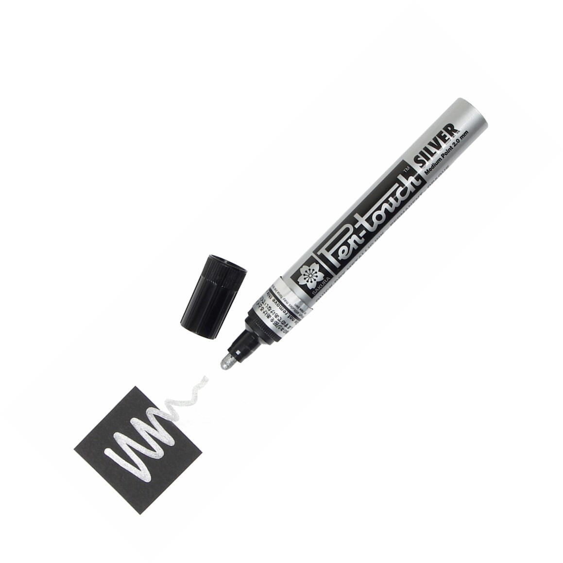 41502 Sakura Pen-Touch Paint Marker, Medium 2.0mm, Metallic Silver