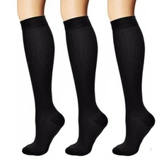 (6 Pairs) Best Compression Socks Medical & Athletic Running Flight Travel Nurses