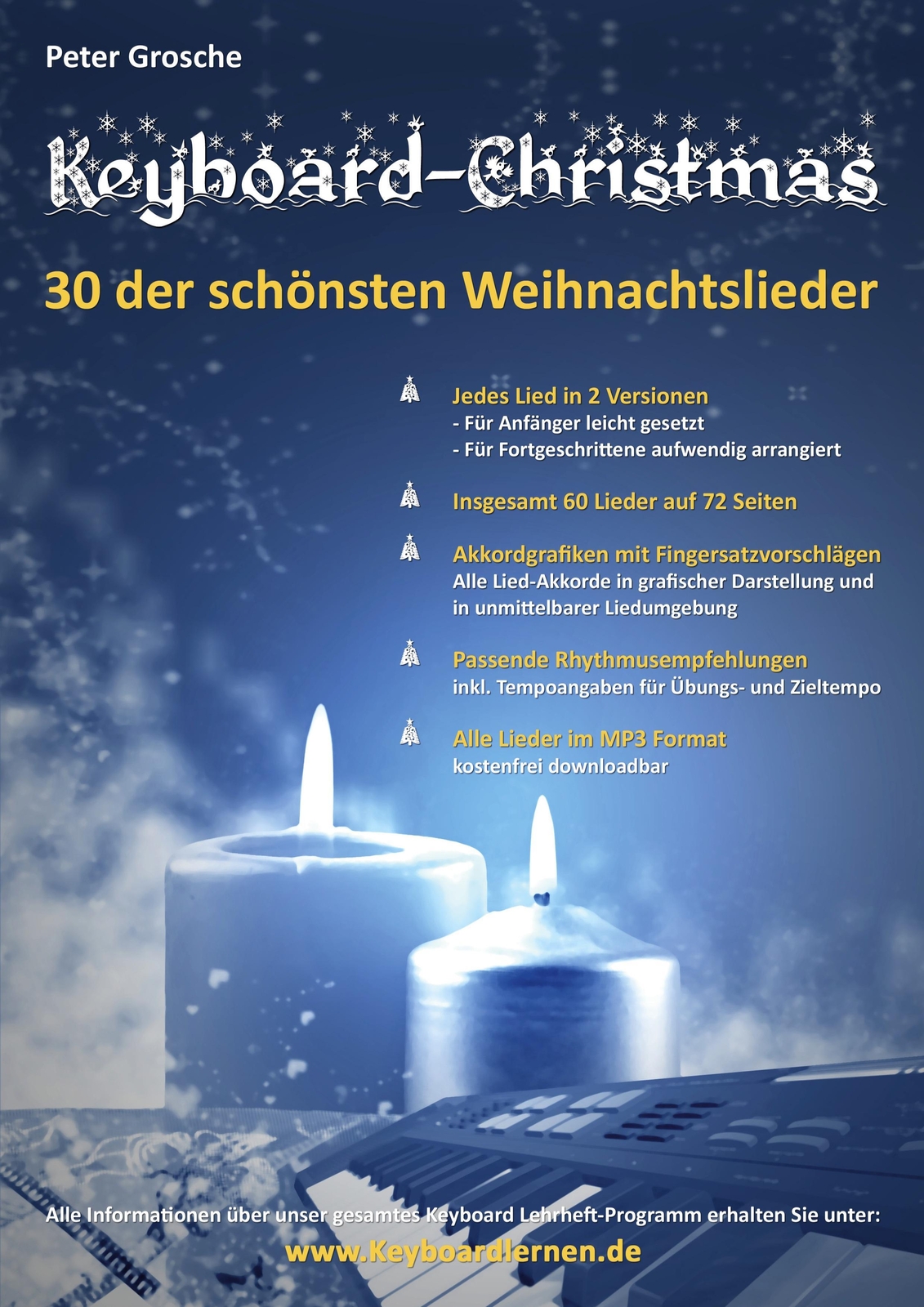 Thumbnail - Keyboard-christmas - 30 Weihnachtslieder Für Keyboard | Peter Grosche