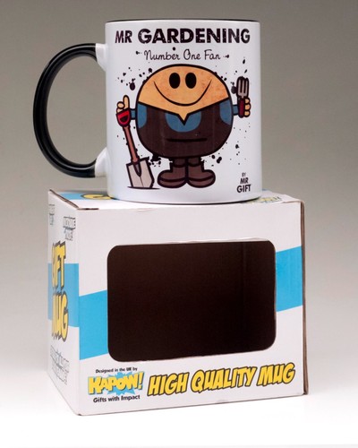 Mr Gardening Mr Man Gift Mug Tea Coffee by Kapow Boxed - Picture 7 of 8