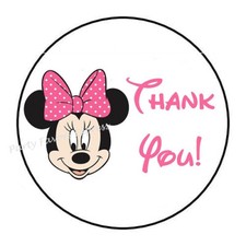 MOUSE THANK YOU ENVELOPE SEALS LABELS STICKERS PARTY FAVORS