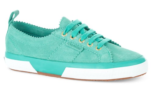 superga green suede