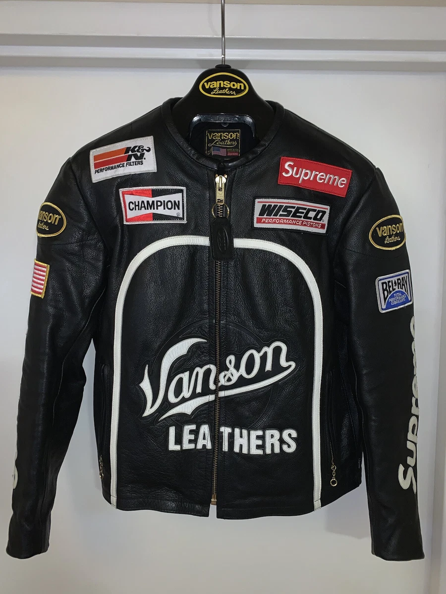 Supreme vanson leather sales star jacket