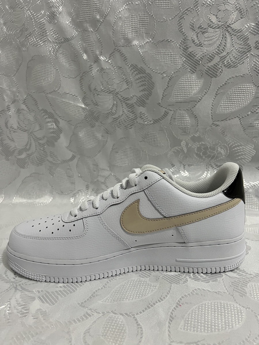 NIKE AIR FORCE 1 LOW '07 ONE W 12 10.5 M PATENT TAN VELVET BROWN
