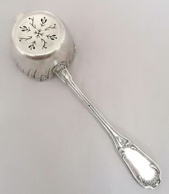 Passoire à Thé Argent Massif Eugène Lefevre 19ème Siècle - Style Louis XV, Occasion, Collection Argent .925