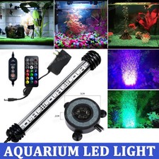 Aquarium Underwater Fish Tank RGB SMD LED Light Submersible Strip Lamp w/ Remote