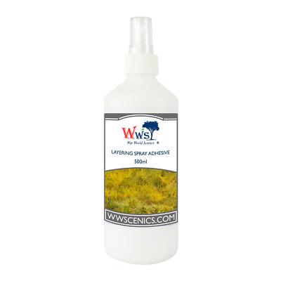 WWS Static Grass Layering Spray 500ml for Railway Modelling & Wargame Terrain