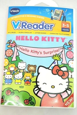 NEW V.Reader ''Hello Kitty Hello Kitty's Surprise'' Reading Learning Game Vtech
