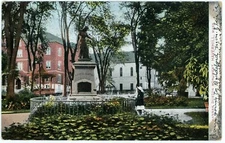 Postcard Hannah Duston Monument Haverhill Mass