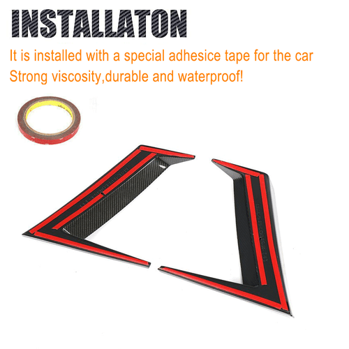 For Benz G Wagon W463 W464 G500 G63 Real CARBON Side Fender Vent Splitters - Picture 9 of 11