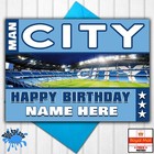 Manchester City Personalised Birthday Card Any Name/Age 21st 30th 40th 50th