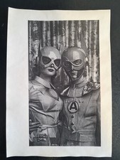 DachbodenFund/ /Sammeln/ Retro/Zeichnung/ Militaria/ Alt/ Kunst/ 