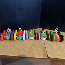 5 qty Tiny Toons Flip Cars Lot 1990 Warner Bros McDonald s Happy Meal Toys