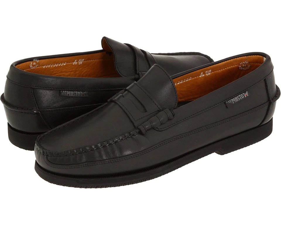 Mocasín Mephisto Gorra Vert Negro Penny Z5774 Talla 7.5 Foto 2 de 4