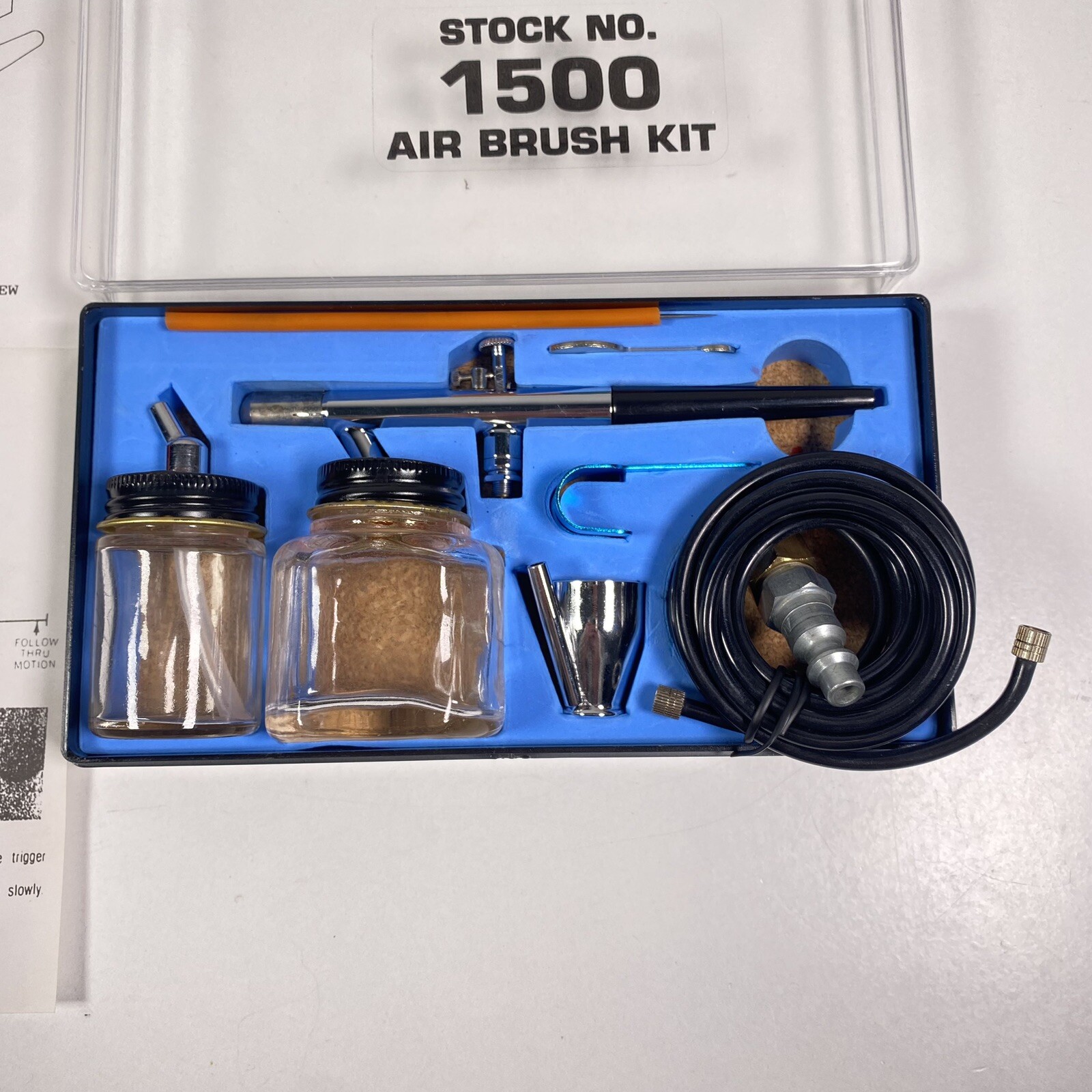 Airbrush Kit Painting Model Airplane Car Harbor Freight 1500 Vtg eBay