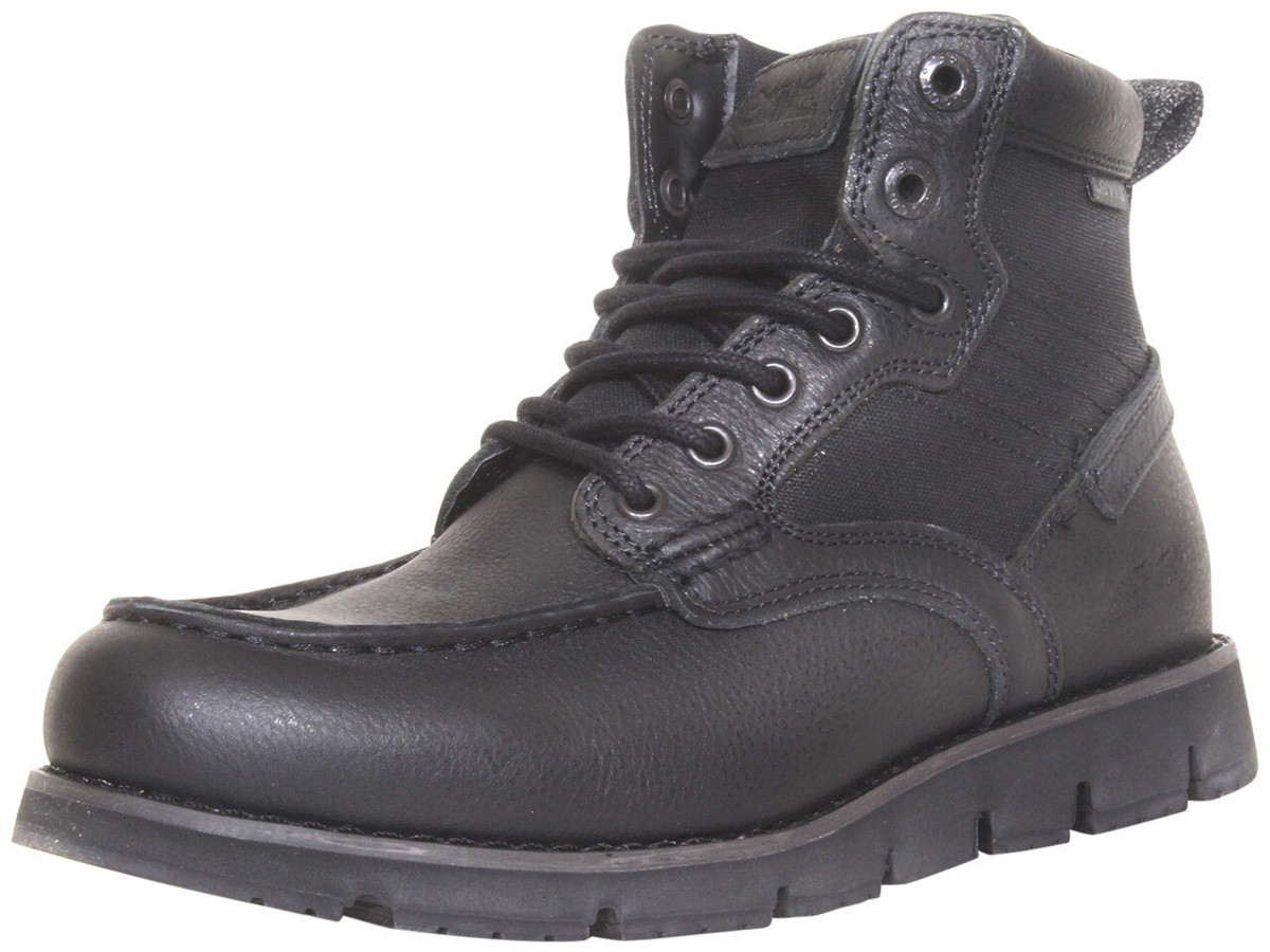 Levis Men's Boots Lace-Up Shoes Black Mono