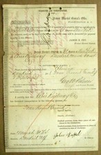CIVIL WAR COLONEL RICHARD DODGE SIGNED VOUCHER