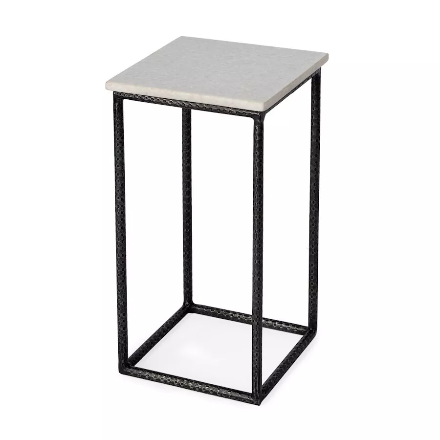 Hammered accent table deals