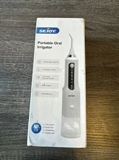 SEJOY Water Flosser Cordless Dental Oral Irrigator 5 Jet Tips 5 Cleaning Modes