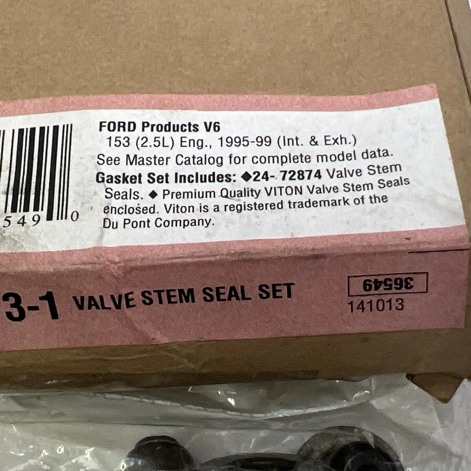 SS72873-1 Juego de sellos de vástago de válvula Fel-pro para Ford Escape Fusion Mazda Tribute Milan Foto 3 de 4