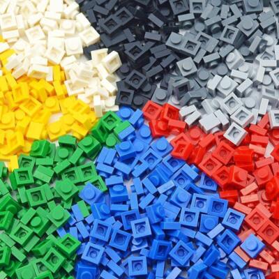 ️ New! 1x1 & 1x2 Bricks Plates Tiles Bulk Lot Parts Pieces for Lego Pick Color