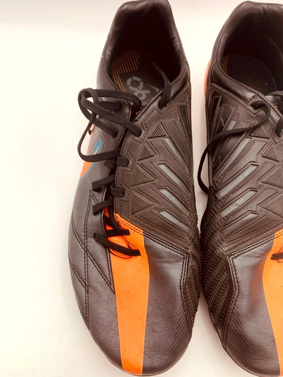 Nike Total 90 Strike IV FG Mens Size 13 US Black Orange Soccer Cleats 472562 084