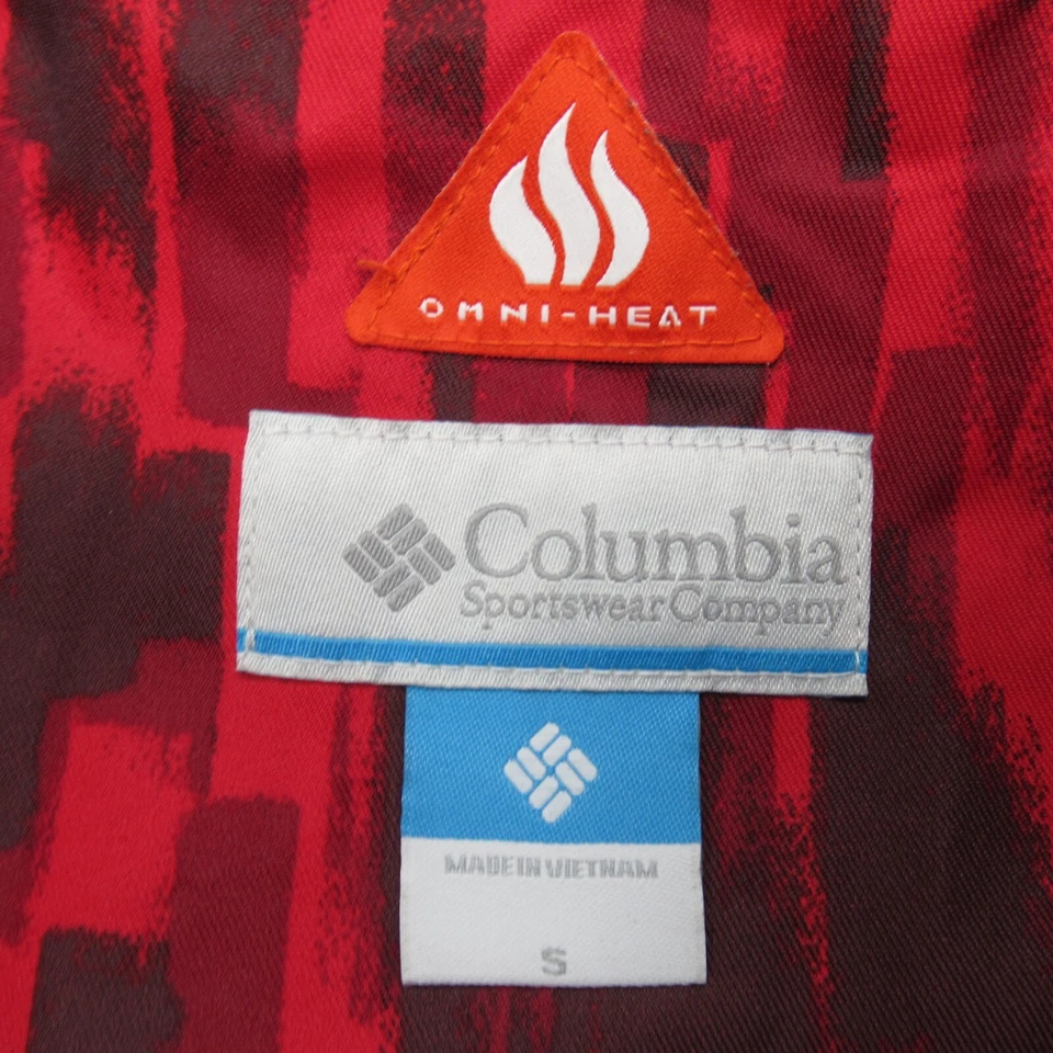 Chaqueta Columbia Juvenil Pequeña Roja Direct Summit Omni Tech Aislada Cremallera Completa Esquí Foto 4 de 4