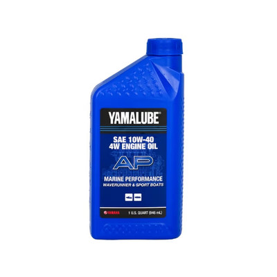 Yamaha Yamalube 10W40 4W Mineral Watercraft Engine Oil LUB-10W40-WV-12