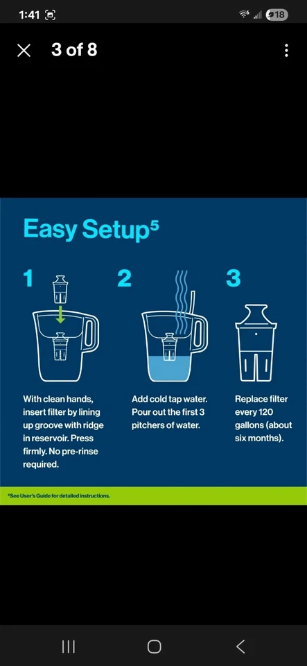 Brita UltraMax 27 Cup Water Dispenser Elite Filter BPA Free Black Large Capacity - Image 2 of 4