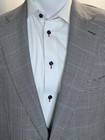 HOUSE OF CARRINGTON 100% Wool 2-Button Plaid Black/White SportCoat Size 42R — photo 3
