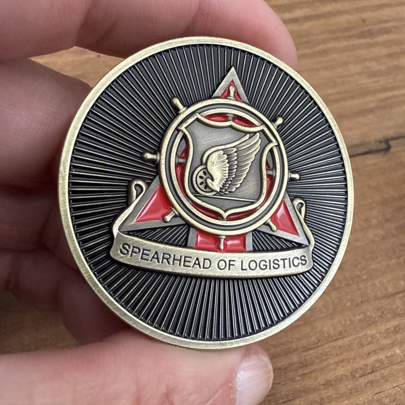 UA Army Logistics Chief Warrant Officer Challenge Coin Spearhead Of Logistics