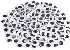 CCINEE 20mm Black Googly Wiggle Eyes 200PCS With Self-adhesive 20MM