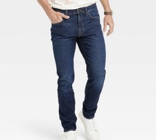 Goodfellow  Co Men's Mid Rise Slim Fit Skinny Leg Full Jeans 30x30