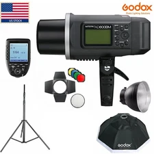 Godox AD600BM 600W HSS 1/8000s Outdoor Studio Flash Strobe +95CM Softbox+Filter