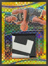 2023-24 Select Jumbo Rookie Swatches Gold Prizms #RJS-NC Noah Clowney RC /10