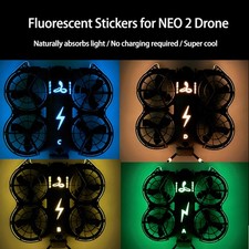 For DJI NEO2 Stickers Night Flights Stylish Glow-in-the-Dark Body Decals