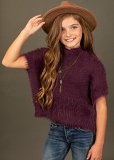Joyfolie Jill Sweater Plum Size 6 Girls Jacket Sweater