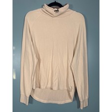 VARLEY Beige Long Sleeve Turtleneck Pullover Sweatshirt Top Women's X-SMALL