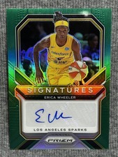 2021 Panini Prizm WNBA - Signatures Erica Wheeler #SG-EWL Green Prizm (AU) B633