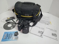 Nikon COOLPIX L110 Digital Camera 15x Wide Angle Zoom with Bag & Manual