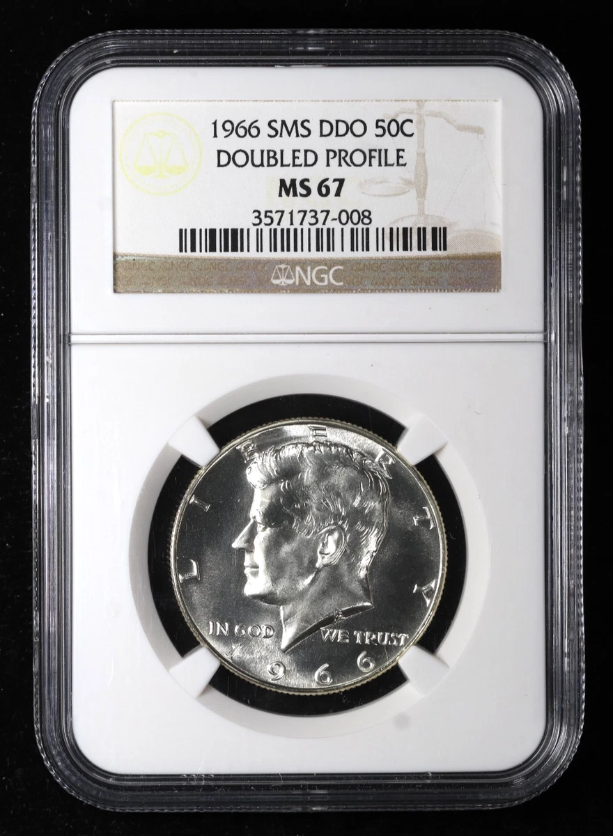 アメリカ 1966年 SMS .ケネディ ハーフダラー 銀貨 MS67 ○アメリカ