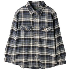 Used Field and Stream long-sleeved flannel check shirt size L men's