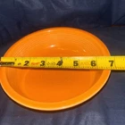 Homer Laughlin Fiesta Ware Tangerine 7" Stoneware Coupe Soup Cereal Bowl USA