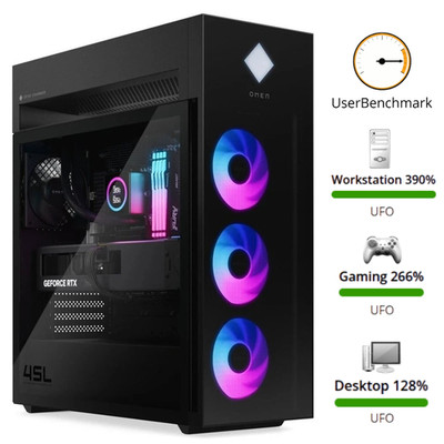 HP OMEN 45L Gaming-PC RTX 5090 Ultra 9 285K 64GB 5600 MT/s 2TB SSD WASSERKÜHLUNG