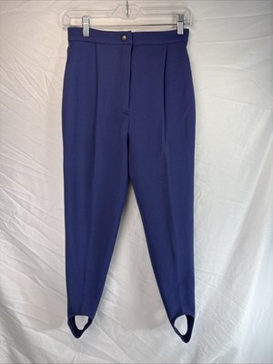 Colmar Womens Pegged Stirrup Trousers Size 6 Purple Sportswear Made in Italy